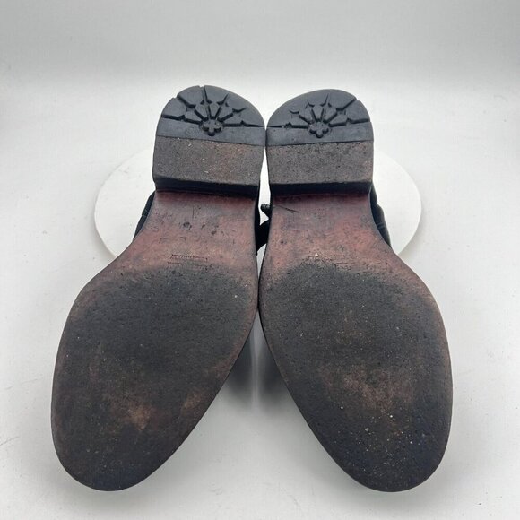 Cesare Paciotti Men Size 6.5 Black Suede Silver Buckle Ankle Casual Shoes - Picture 10 of 16